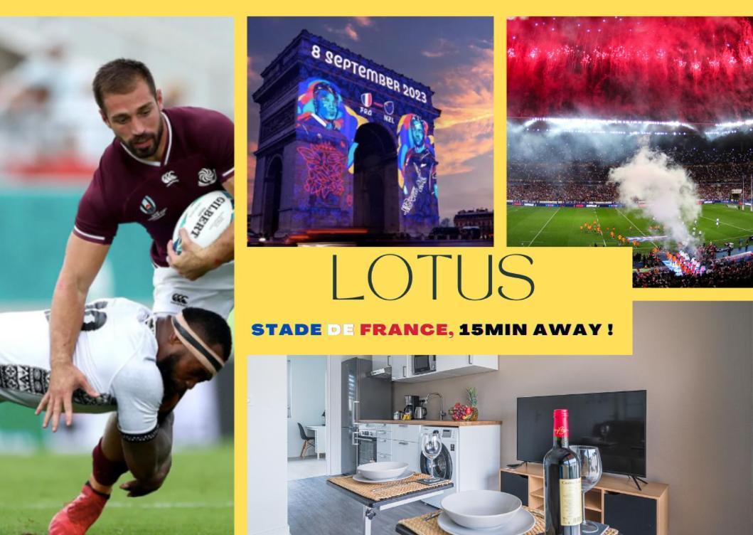 드란시 Le Lotus - Self Checkin - 20Min From Paris - Free Parking Around 아파트 외부 사진