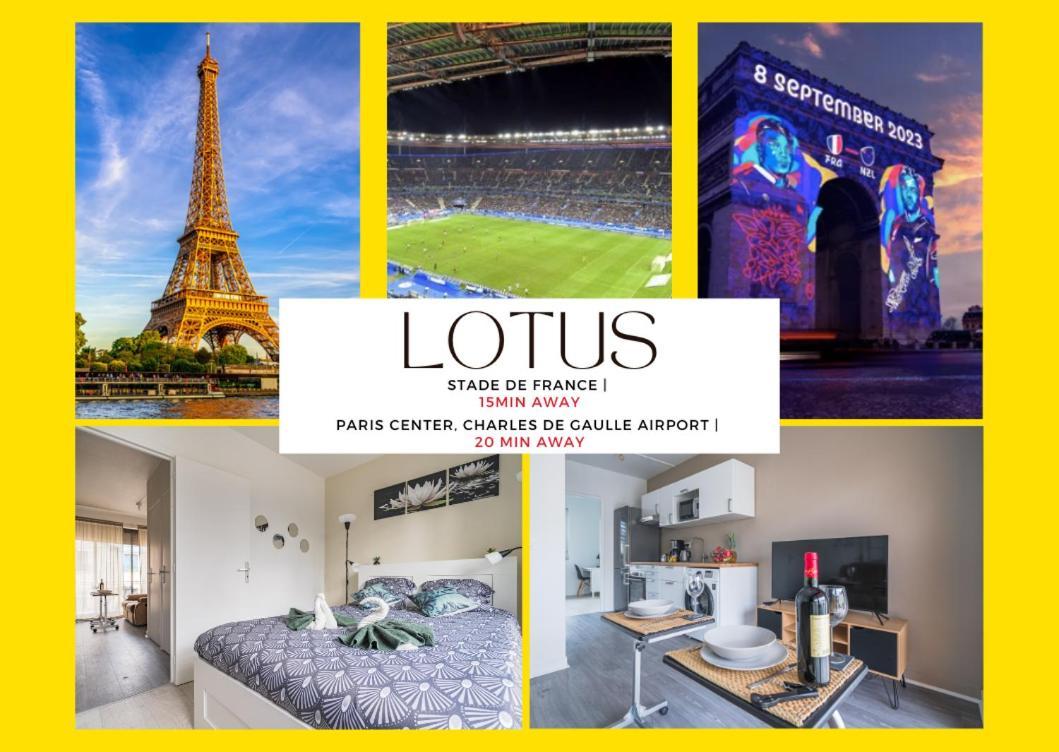 드란시 Le Lotus - Self Checkin - 20Min From Paris - Free Parking Around 아파트 외부 사진